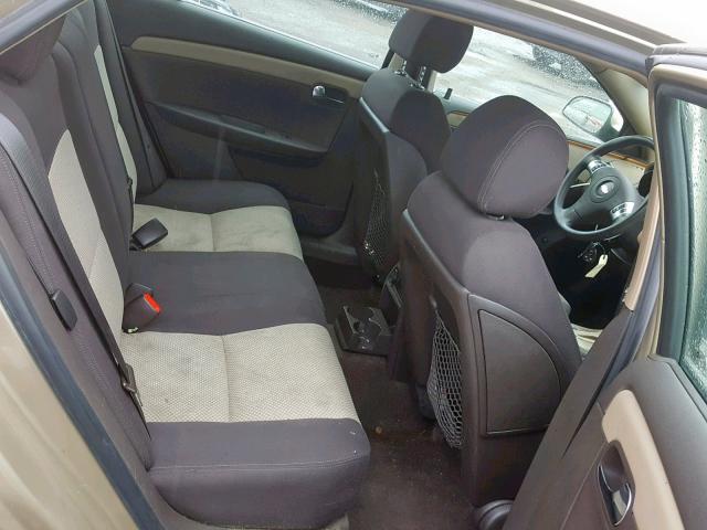 1G1ZH57B884202442 - 2008 CHEVROLET MALIBU 1LT GOLD photo 6