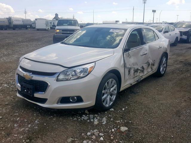 1G11H5SL2EF197820 - 2014 CHEVROLET MALIBU LTZ WHITE photo 2