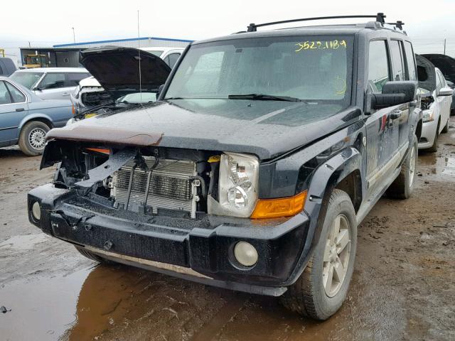 1J8HG58237C553440 - 2007 JEEP COMMANDER BLACK photo 2
