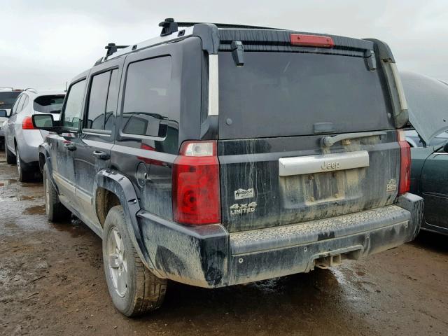 1J8HG58237C553440 - 2007 JEEP COMMANDER BLACK photo 3