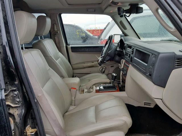 1J8HG58237C553440 - 2007 JEEP COMMANDER BLACK photo 5