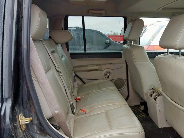 1J8HG58237C553440 - 2007 JEEP COMMANDER BLACK photo 6