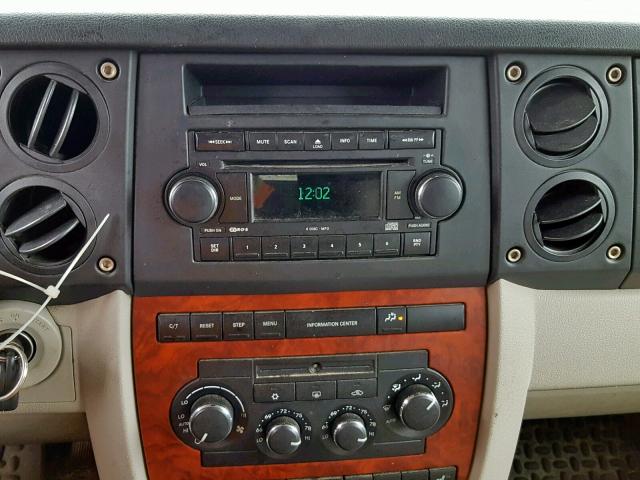 1J8HG58237C553440 - 2007 JEEP COMMANDER BLACK photo 9