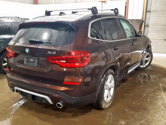 5UXTR9C54JLC75483 - 2018 BMW X3 XDRIVE3 BROWN photo 4