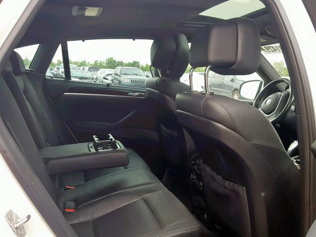 5UXFG8C5XCLZ97201 - 2012 BMW X6 XDRIVE5 თეთრი ფოტო 6