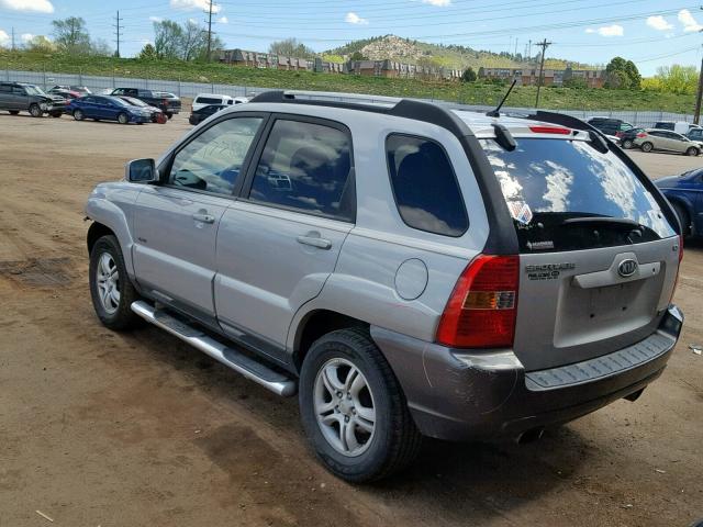 KNDJE723X67192758 - 2006 KIA NEW SPORTA SILVER photo 3