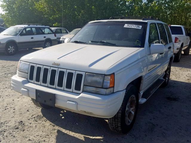 1J4GZ78Y8VC764251 - 1997 JEEP GRAND CHER WHITE photo 2