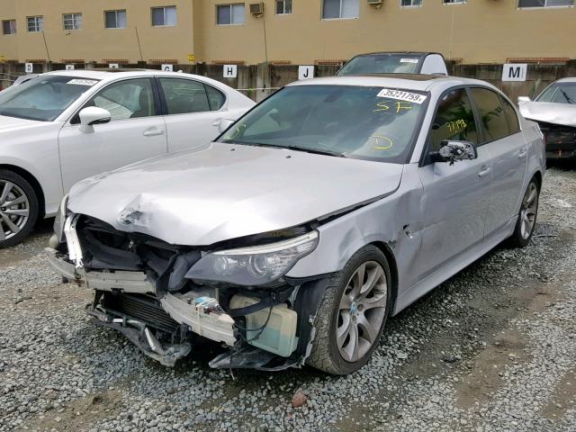 WBANW13578CZ83770 - 2008 BMW 535 I SILVER photo 2