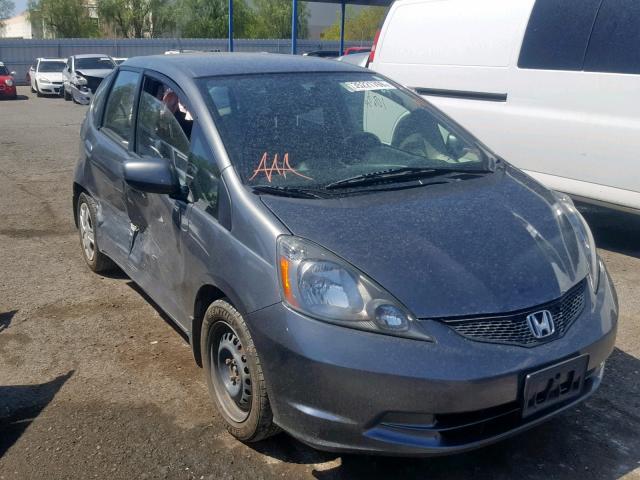 JHMGE8H36DC074300 - 2013 HONDA FIT GRAY photo 1