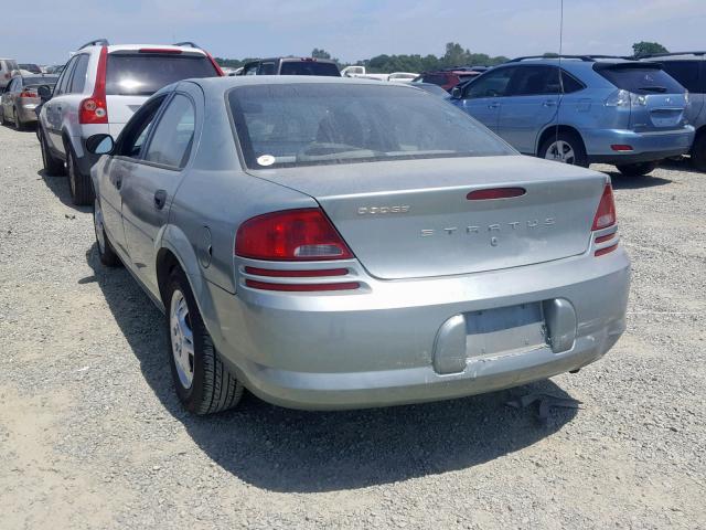 1B3EL36R94N401173 - 2004 DODGE STRATUS SE GREEN photo 3