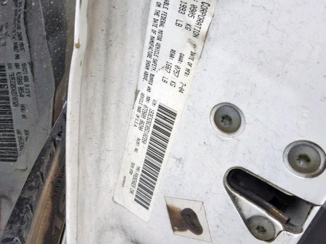 1B3ES26C05D102350 - 2005 DODGE NEON BASE WHITE photo 10