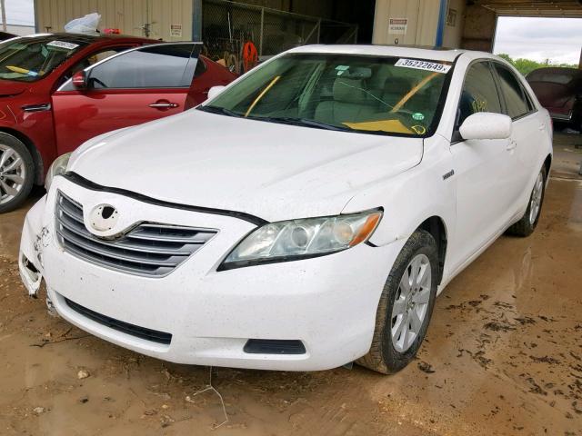 4T1BB46K78U045438 - 2008 TOYOTA CAMRY HYBR WHITE photo 2