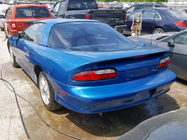 2G1FP22K0T2151643 - 1996 CHEVROLET CAMARO BAS BLUE photo 3