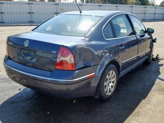 WVWPH63B03P265584 - 2003 VOLKSWAGEN PASSAT GLS CHARCOAL photo 4