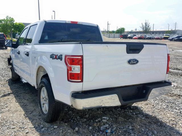 1FTEW1E58JKC57170 - 2018 FORD F150 SUPER WHITE photo 3