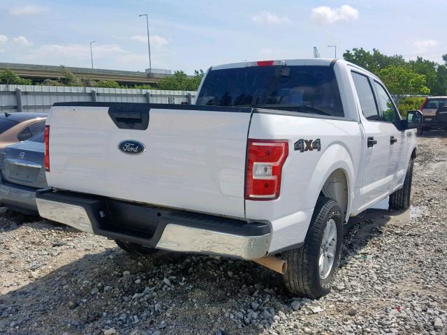 1FTEW1E58JKC57170 - 2018 FORD F150 SUPER WHITE photo 4