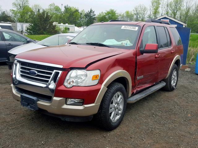 1FMEU74E48UA67502 - 2008 FORD EXPLORER E RED photo 2