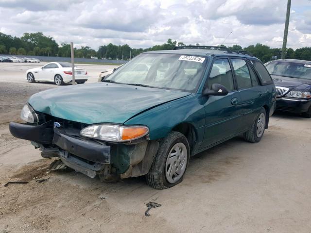 3FALP15P7VR107712 - 1997 FORD ESCORT LX GREEN photo 2