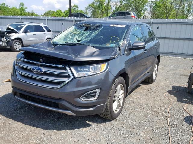 2FMPK4J88JBB93112 - 2018 FORD EDGE SEL CHARCOAL photo 2