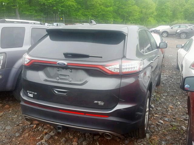 2FMPK4J88JBB93112 - 2018 FORD EDGE SEL CHARCOAL photo 4