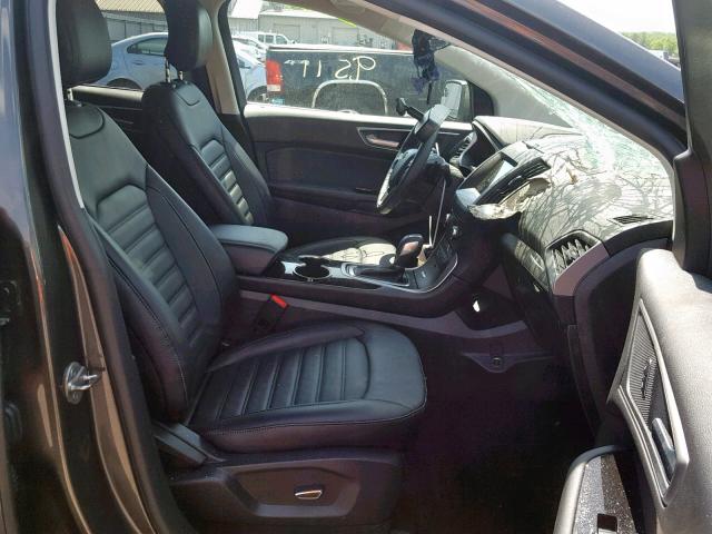 2FMPK4J88JBB93112 - 2018 FORD EDGE SEL CHARCOAL photo 5