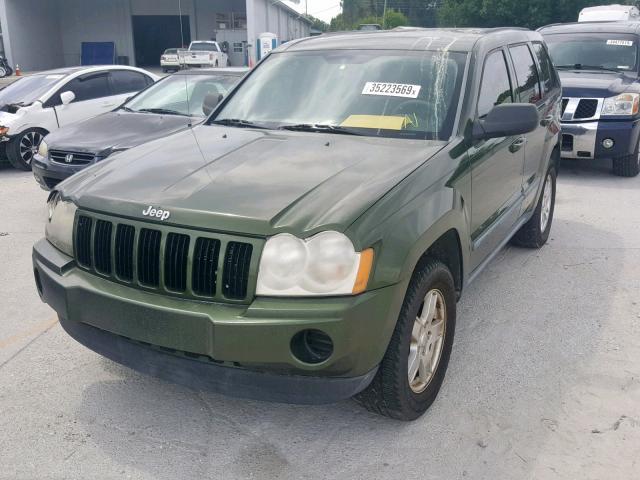 1J8GS48K97C591176 - 2007 JEEP GRAND CHER GREEN photo 2