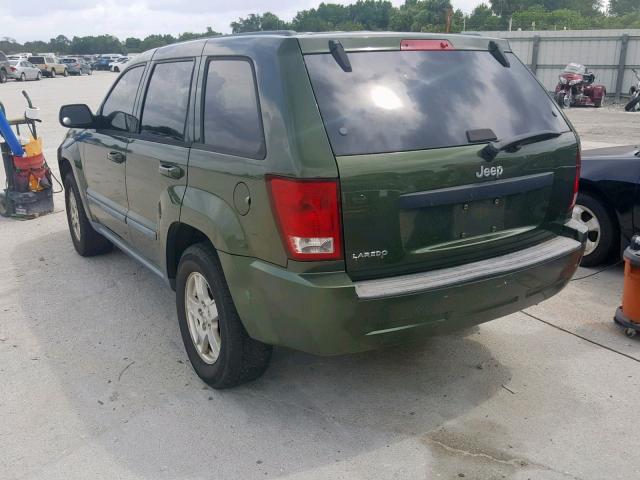 1J8GS48K97C591176 - 2007 JEEP GRAND CHER GREEN photo 3