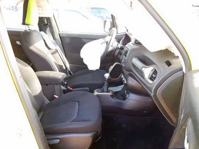 ZACCJAAH6HPG12486 - 2017 JEEP RENEGADE S GREEN photo 5