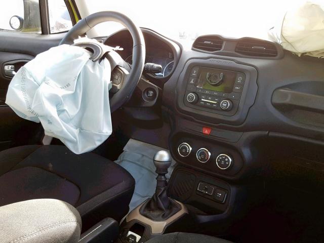 ZACCJAAH6HPG12486 - 2017 JEEP RENEGADE S GREEN photo 9