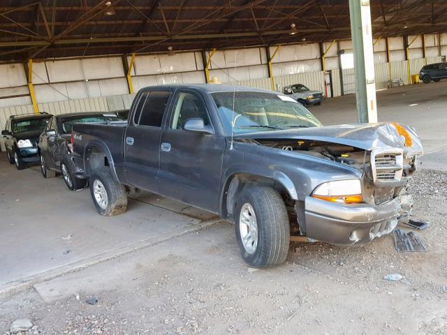 1D7HG38N43S110824 - 2003 DODGE DAKOTA QUA GRAY photo 1