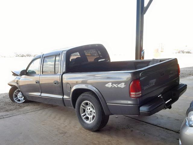 1D7HG38N43S110824 - 2003 DODGE DAKOTA QUA GRAY photo 3