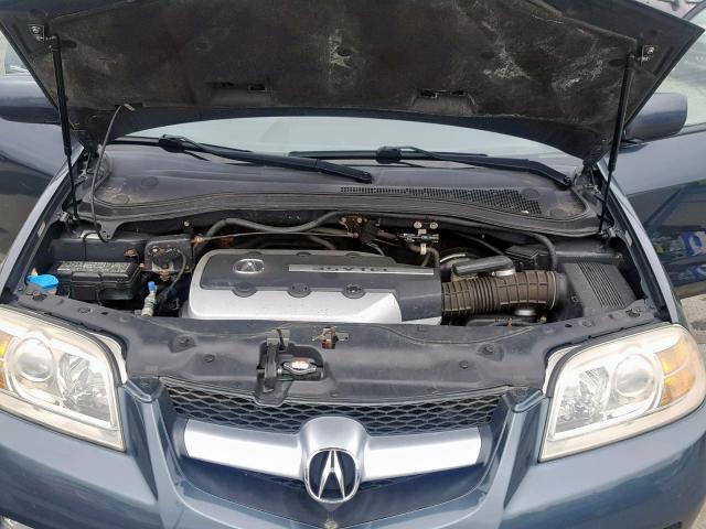 2HNYD18795H554469 - 2005 ACURA MDX TOURIN BLUE photo 7