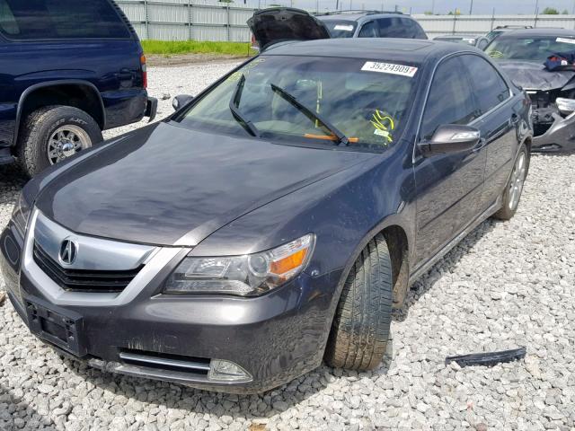 JH4KB26699C001930 - 2009 ACURA RL GRAY photo 2