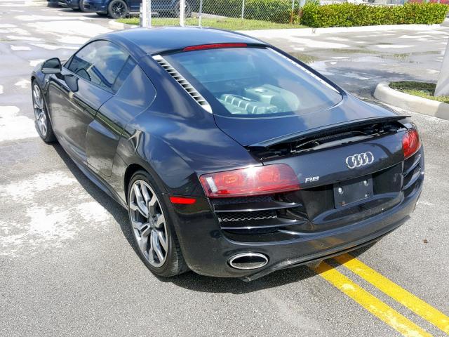 WUAENAFG9BN001786 - 2011 AUDI R8 5.2 QUA BLACK photo 3