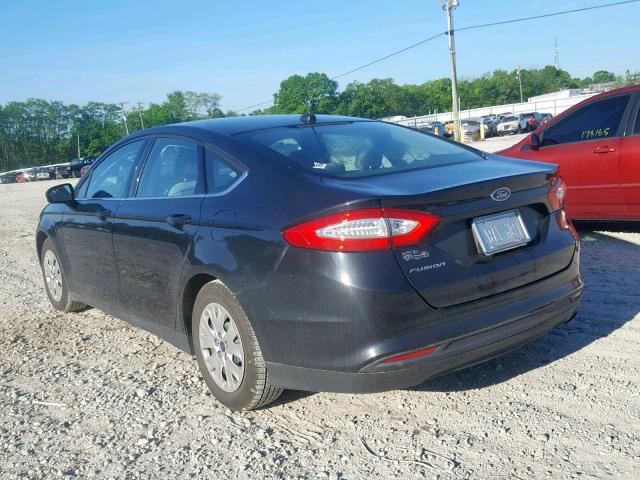 1FA6P0G77E5395822 - 2014 FORD FUSION S BLACK photo 3