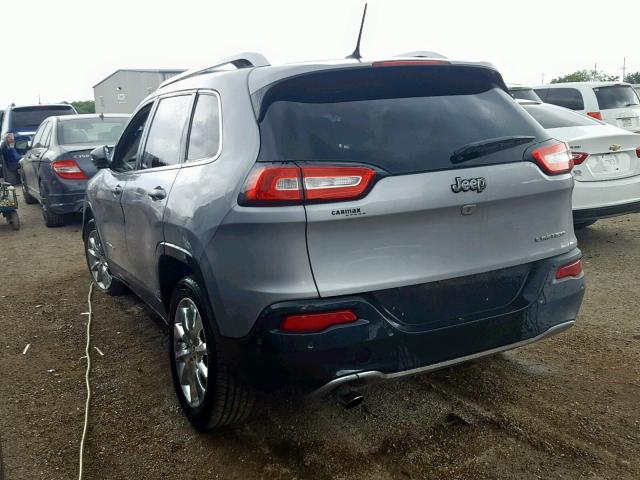 1C4PJLDBXEW179046 - 2014 JEEP CHEROKEE L SILVER photo 3