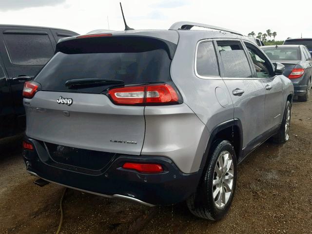 1C4PJLDBXEW179046 - 2014 JEEP CHEROKEE L SILVER photo 4