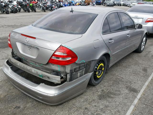 WDBUF56J46A828941 - 2006 MERCEDES-BENZ E 350 GRAY photo 4