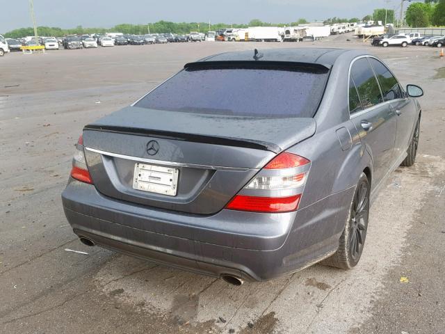 WDDNG71X38A197652 - 2008 MERCEDES-BENZ S 550 GRAY photo 4