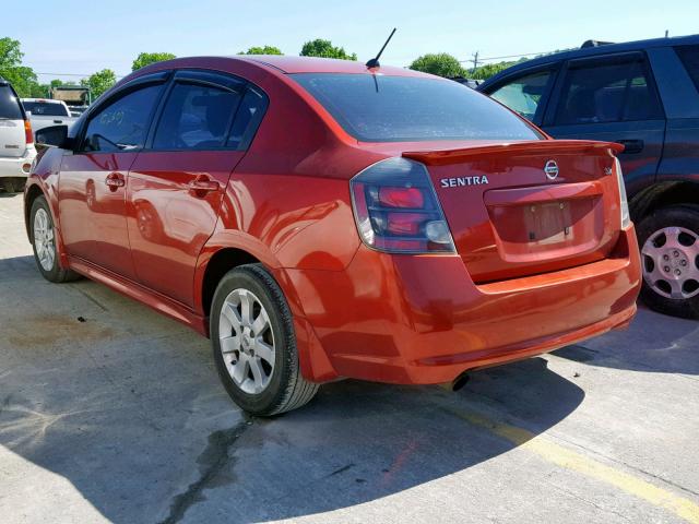 3N1AB6AP2BL606616 - 2011 NISSAN SENTRA 2.0 RED photo 3