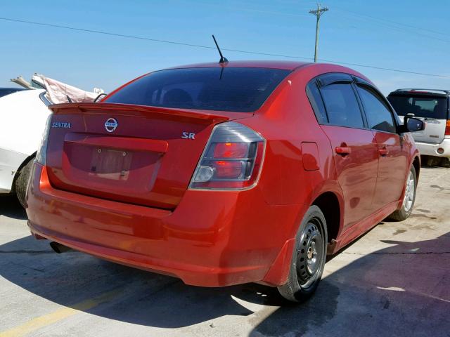 3N1AB6AP2BL606616 - 2011 NISSAN SENTRA 2.0 RED photo 4