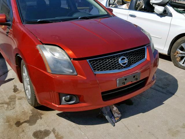 3N1AB6AP2BL606616 - 2011 NISSAN SENTRA 2.0 RED photo 9