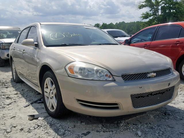 2G1WG5E3XC1226909 - 2012 CHEVROLET IMPALA LT GOLD photo 1