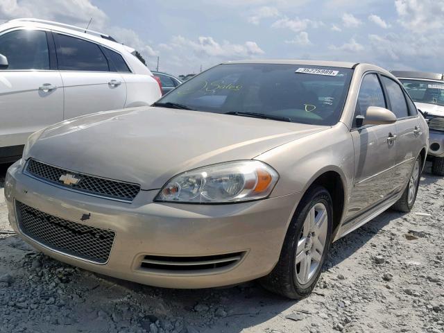 2G1WG5E3XC1226909 - 2012 CHEVROLET IMPALA LT GOLD photo 2