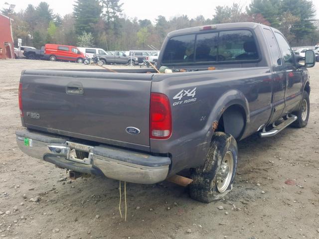 1FTSX31L12EB02699 - 2002 FORD F350 SRW S GRAY photo 4