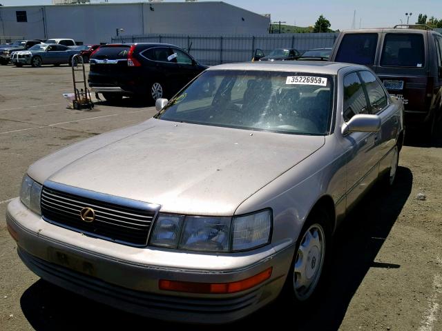 JT8UF11E8P0154027 - 1993 LEXUS LS 400 BEIGE photo 2