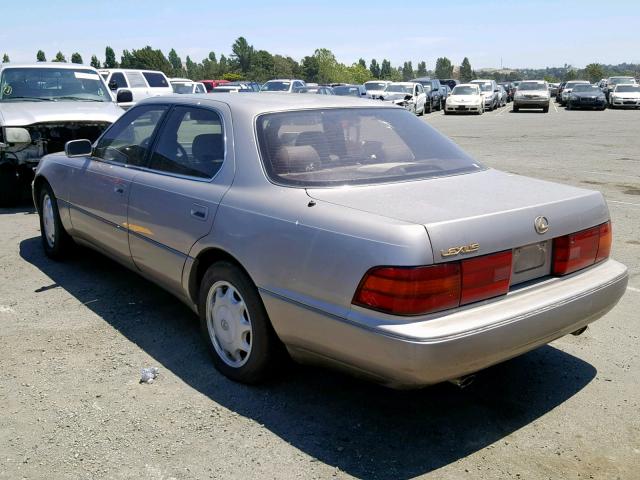 JT8UF11E8P0154027 - 1993 LEXUS LS 400 BEIGE photo 3