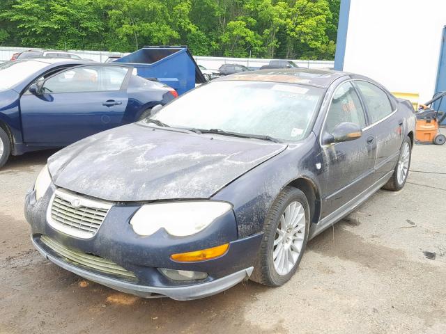 2C3AE76K92H209716 - 2002 CHRYSLER 300M SPECI BLUE photo 2