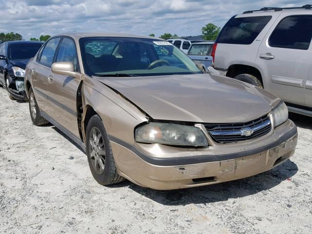 2G1WF52E559353905 - 2005 CHEVROLET IMPALA BEIGE photo 1