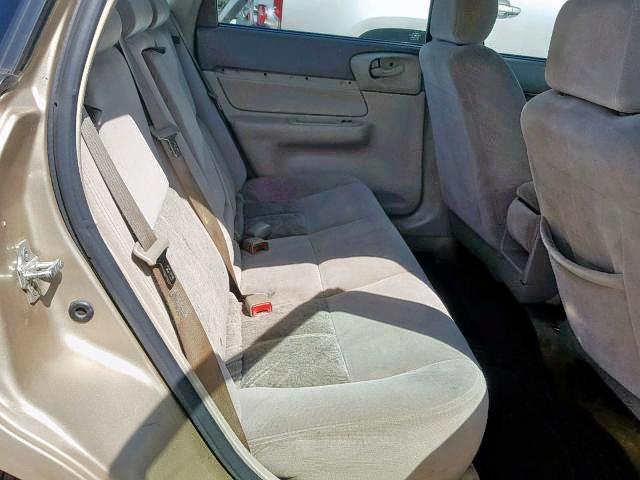 2G1WF52E559353905 - 2005 CHEVROLET IMPALA BEIGE photo 6